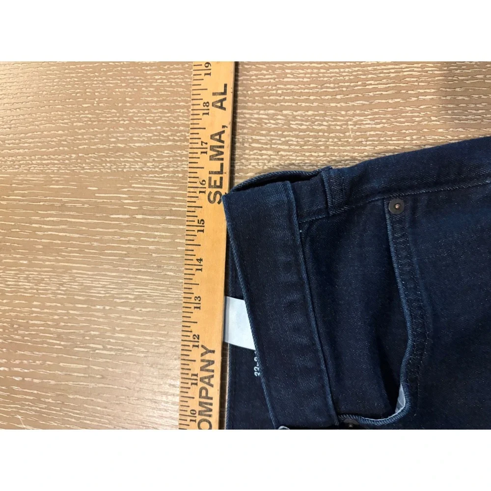 Banana Republic Men's Travel Jeans 33x34 Slim Fit Dark Wash Stretch Denim Pants